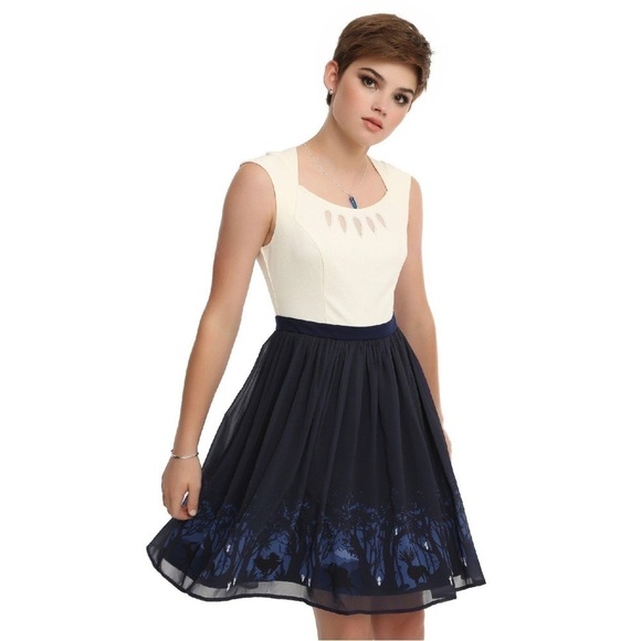 Her Universe Studio Ghibli Princess Mononoke Forest Spirit Border Dress Size Lg - Picture 1 of 14